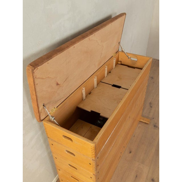 Vintage Wooden Chest, 1960s For Sale - Image 6 of 11