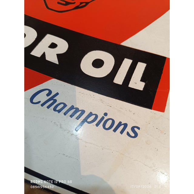 Industrial Oilzum Sign Advertising Steel Plate Reproduction For Sale - Image 3 of 9