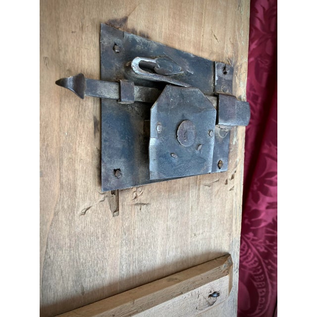 Antique Italian Renaissance Painted Marble Lacquer Wooden Cabinet, 1500s For Sale - Image 13 of 18