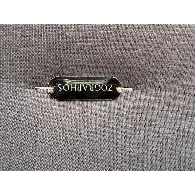 1960s 1960s Nicos Zographos Black Leather and Bronze Daybed Bench For Sale - Image 5 of 5