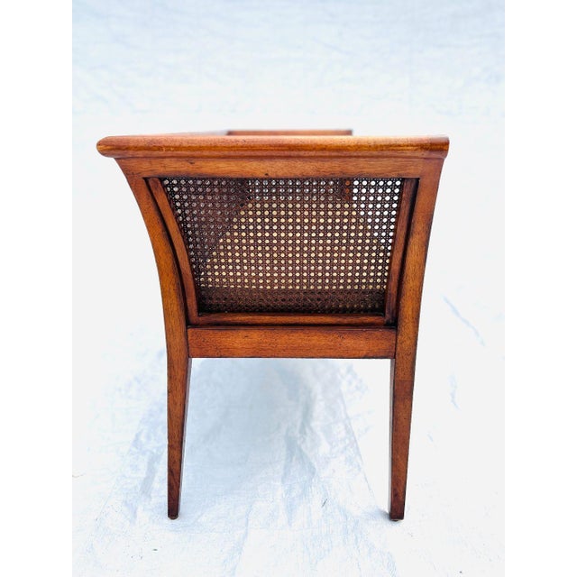 1980s Vintage , Midcentury Style Cane Back Bench For Sale - Image 5 of 7