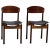Brown Set of Dining Chairs in Teak, Mahogany and Faux Leather, Italty, 1960s For Sale - Image 8 of 8