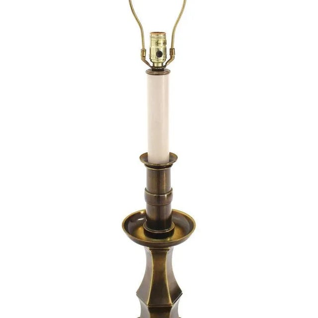 Mid 20th Century Vintage Mid Century Stiffel Brass Table Lamp For Sale - Image 5 of 8