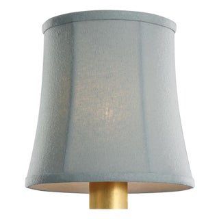 Visual Comfort Signature 5" Blue Linen Soft Empire Shade For Sale