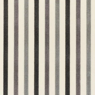 Schumacher Le Matelot Fabric in Charcoal For Sale