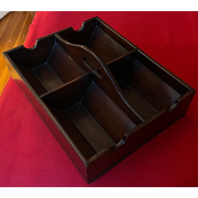 Antique 18th Century English George III Mahogany Wine Bottle Caddy 1790 - 1800 For Sale - Image 9 of 16