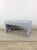 Gray Antique Farmhouse Gray Painted Bench Footstool For Sale - Image 8 of 14