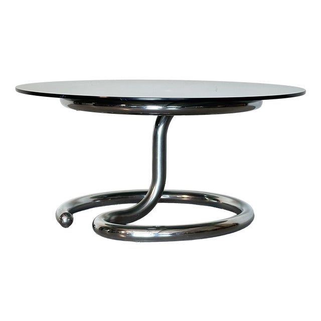 Round Coffee Table by Giotto Stoppino, 1970s For Sale