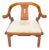 1970’s Super Chic, Chinoiserie, Horseshoe Chair For Sale