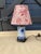 Vintage Blue&White Lamp With Custom Shade For Sale - Image 9 of 9