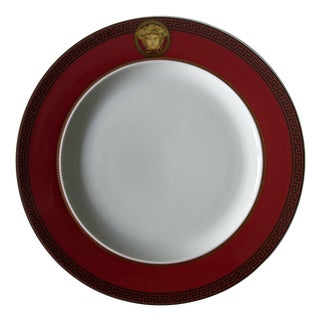 Red Salad Plate by Versace from Rosenthal, 1990 For Sale