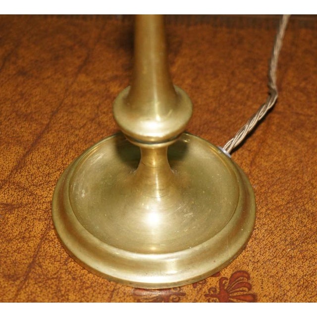 Antique English Brass Table Lamps, 1900, Set of 2 For Sale - Image 12 of 13