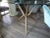 1950s 1950s Italian Modern Brass Tripod Table With Glass Top For Sale - Image 5 of 9