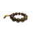 Asian Natural Scale Dots Pattern Wood Beads Hand Rosary Praying Bracelet For Sale - Image 3 of 7