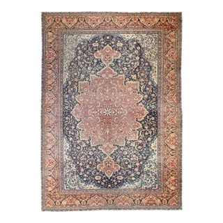Antique Persian Farahan Sarouk Rug 9’0" X 12’3" For Sale