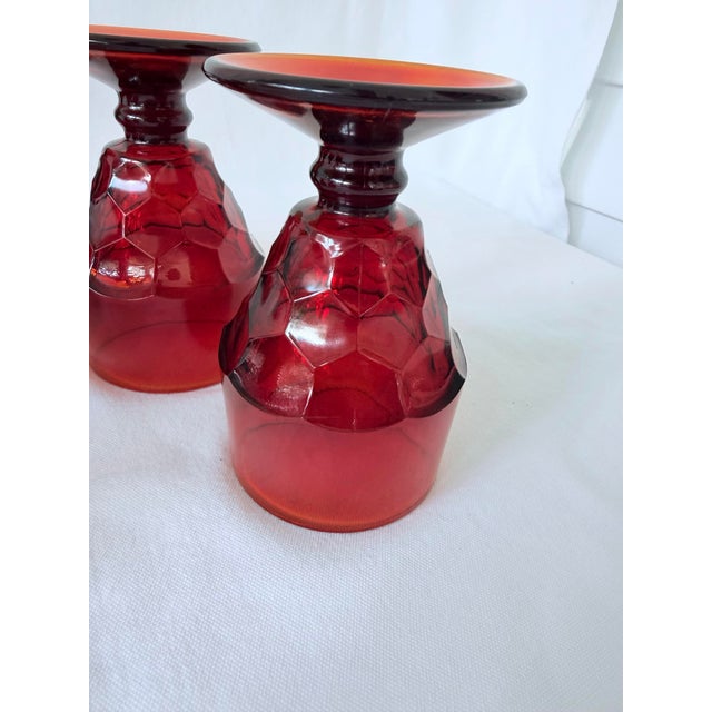 Mid-Century Modern 1960s Viking Mid Century, Georgian Low Footed Goblets - Set of 5 For Sale - Image 3 of 8