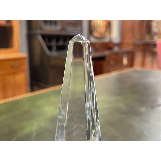 20th Century Crystal Obelisk from Baccarat For Sale - Image 9 of 13
