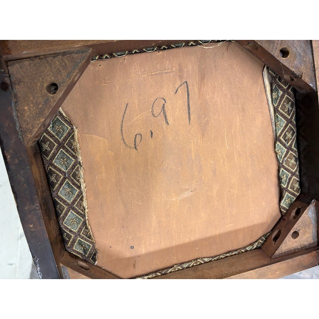 Vintage Duncan Phyfe Style Harp Back Lyre Back Dining Chairs - Pair For Sale - Image 9 of 9