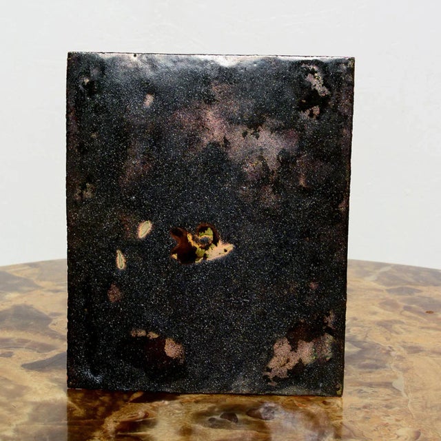 Metal 1950s Painting Female Nude Copper Enamel Art Studio Del Campo For Sale - Image 7 of 8