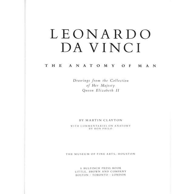 Traditional "Leonardo Da Vinci the Anatomy of Man" 1992 Clayton, Martin For Sale - Image 3 of 7