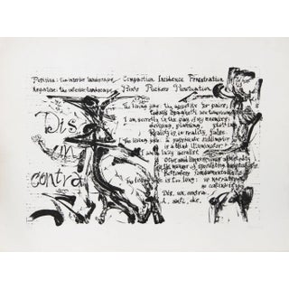 Dimitri Petrov, Dis, Un, Contra, Lithograph For Sale