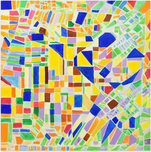 Giorgio Lo Fermo, Mosaic Abstract, 2019, Oil on Canvas