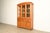 Stickley Style Mission Oak Arts & Crafts Lighted Breakfront Bookcase Cabinet For Sale - Image 17 of 18