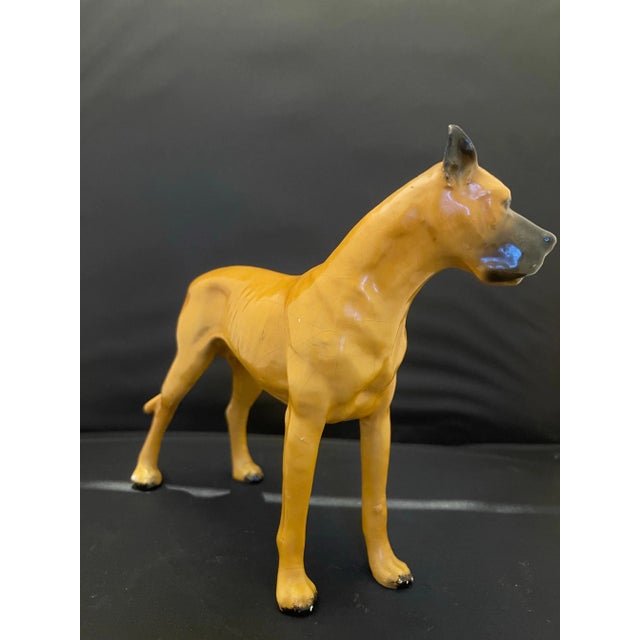 Early 20th Century English Porcelain Figure of a Great Dane Dog, Early 20th Century For Sale - Image 5 of 8