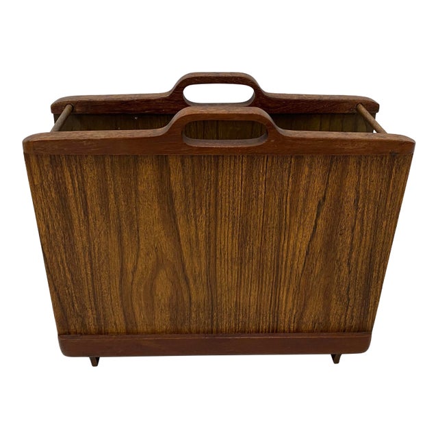 Ernest Sohn Siamese Teak Magazine Holder C.1960s For Sale