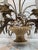 Hollywood Regency Twelve Light Brass Wheat Sheaf Chandelier For Sale - Image 4 of 8
