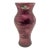 Italian Hand-Painted Marbled Glass Vase For Sale