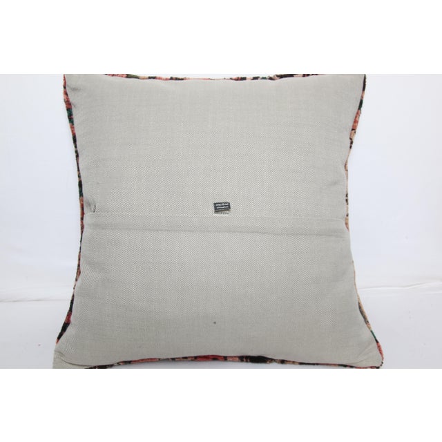 Textile Handmade Tribal Bohemian Rug Pillow Cover -20'' X 20''' For Sale - Image 7 of 10