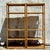 Wood Vintage Coastal Parquet Rattan Etagere - a Pair For Sale - Image 7 of 10