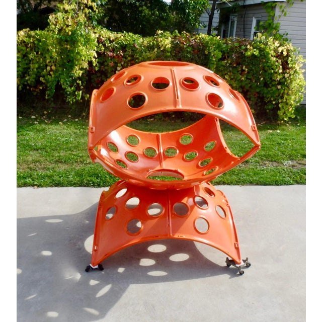 Mid 20th Century Large Modular Cast Aluminum Orange Yard Art Indoor Outdoor Playground Sculpture For Sale - Image 5 of 13