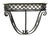 Vintage Scrolled Iron Wall Console After Royere For Sale