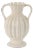 Stoneware led Ribbed Vase 9"H For Sale