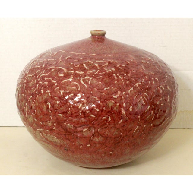 Ceramic Japanese Tsubo California Otis School-Style Sgraffito Studio Pottery Seed Pot For Sale - Image 7 of 18