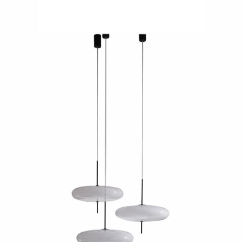 Not Yet Made - Made To Order Black Hardware and White Diffuser Model 2065 Lamps by Gino Sarfatti, Set of 3 For Sale - Image 5 of 7