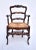 Antique French Country Walnut Rush Seat Accent Arm Chairs For Sale In Philadelphia - Image 6 of 8