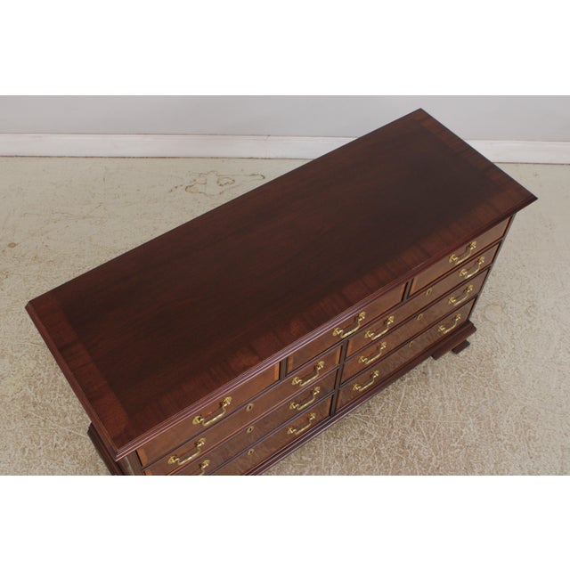 Wood Councill Craftsman Mahogany Inlaid Dresser For Sale - Image 7 of 14