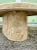 Stone Vintage Modern Stone Coffee Table With Ripple Pedestal Base | Italian Style For Sale - Image 7 of 13
