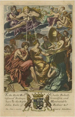 Female with Five Breasts Lactating Onto Others, 1686, Copper Engraving on Paper