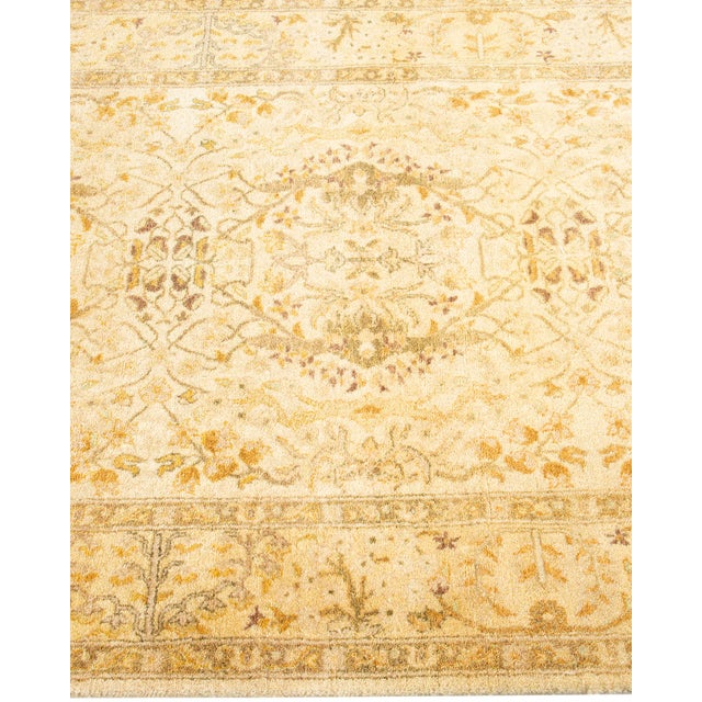 Solo Rugs Mogul, One-of-a-Kind Hand-Knotted Runner Rug - Ivory, 3' 0" x 8' 4" For Sale - Image 4 of 8