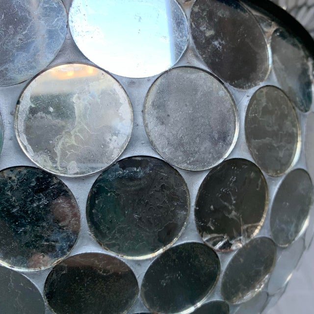 1950s Rare Working Mirrored Stardust Ballroom Light, Early Disco Ball For Sale - Image 9 of 10