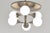 Ceiling Light with Opaque Glass Balls, Germany, 1960s For Sale - Image 3 of 10
