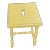 Painted Sunshine Yellow Turned Leg Wood Spot Table For Sale