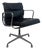 Black Leather Soft Pad Group Chair by Charles and Ray Eames for Herman Miller, 1960s For Sale