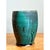 Vintage Blue Green Glazed Pottery Vase For Sale - Image 11 of 12