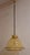 Vintage German Ceiling Lamp with Amber-Colored Glass on Brass Mounting from Süssmuth Leuchten, 1970s For Sale - Image 4 of 9