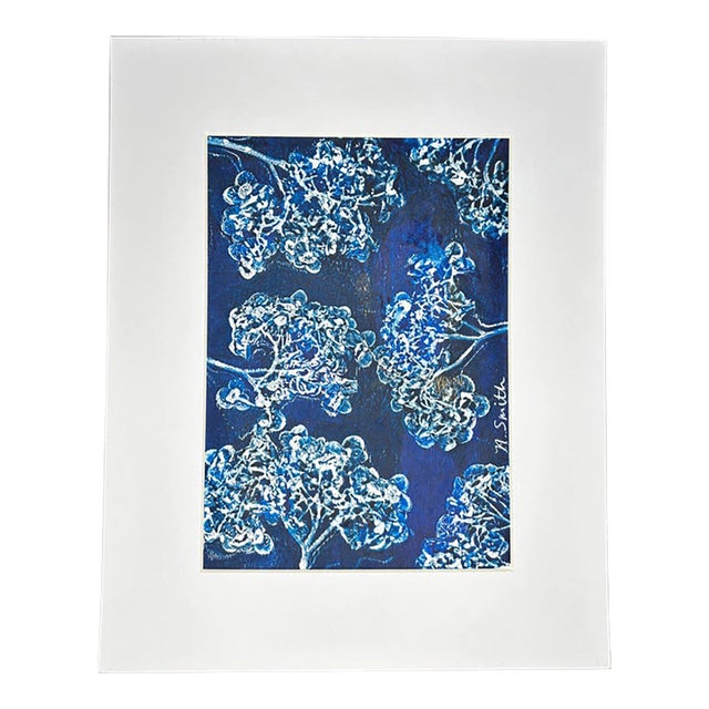 Botanical Impressions No. 03 — Original Acrylic Monoprint Wildflower Umbels For Sale